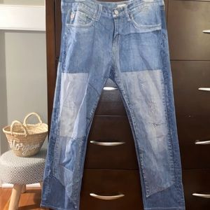 AG : The Drew straight leg boyfriend jean
